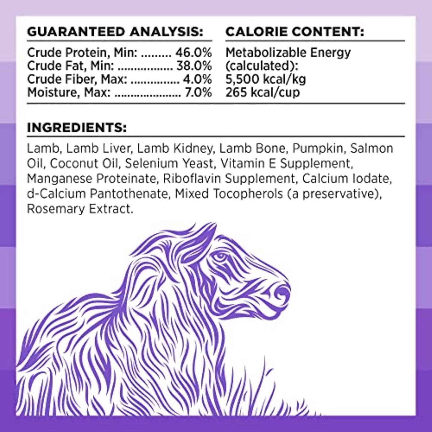 BIXBI Rawbble Freeze Dried Dog Food, Lamb Recipe, 4.5 oz - 97% Meat and Organs, No Fillers - Pantry-Friendly Raw Dog Food for Meal, Treat or Food Topper - USA Made in Small Batches