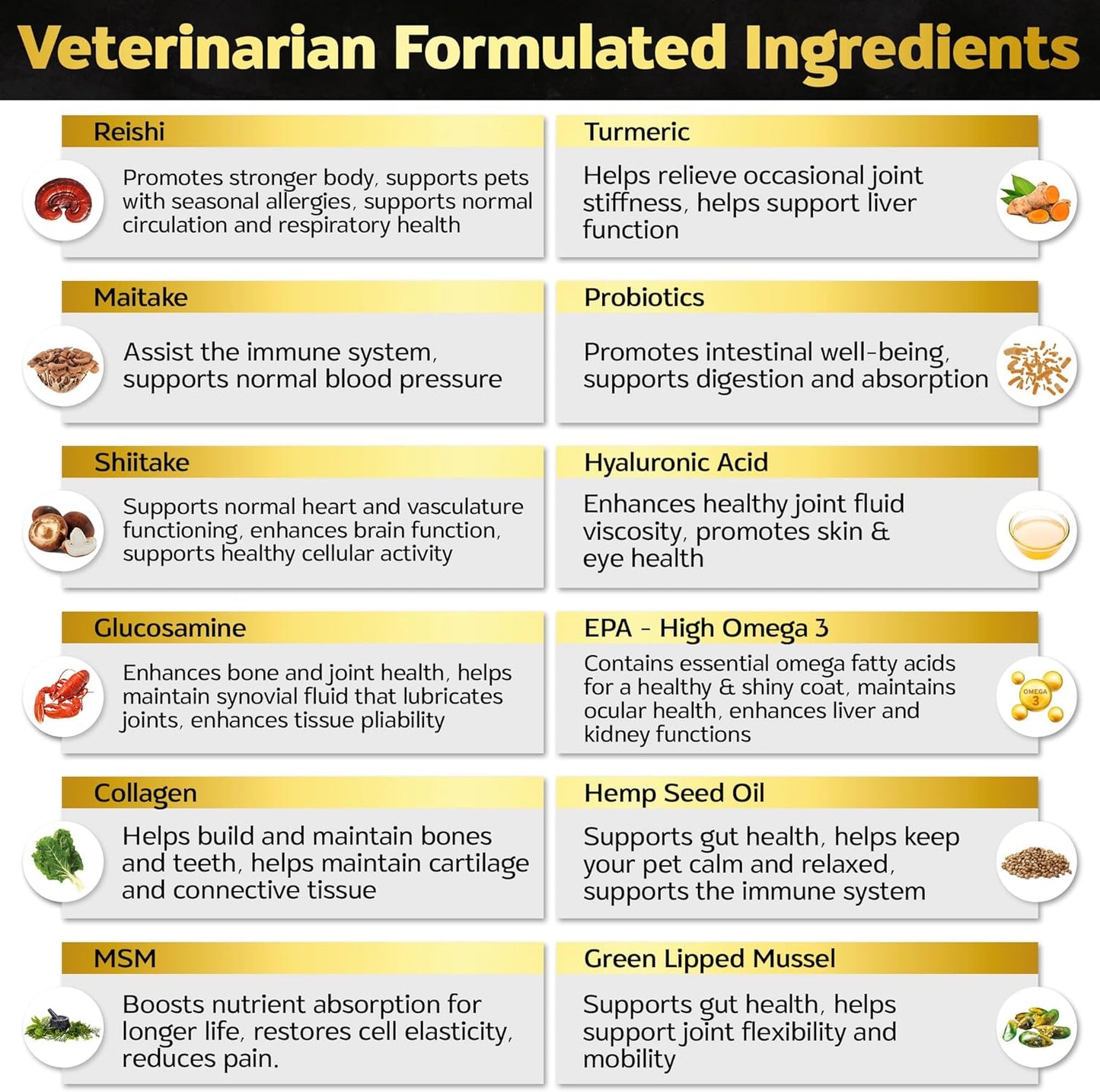 Soft Chews Dog Vitamins & Supplements - Dog Multivitamin - Hemp Oil Glucosamine Chondroitin Hip and Joint Support Health, Skin & Coat, Digestion & Immune Booster, Heart, Probiotics