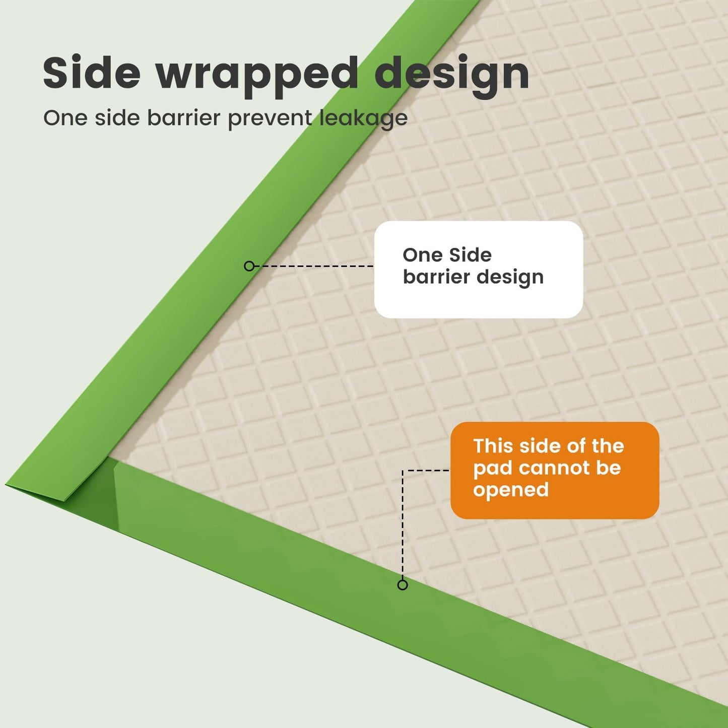 Gardner Pet Dog Pee Pads Extra Large 28"x34", XL Thicker ECO Green Disposable XLarge Puppy Training Pads Super Absorbent Full Edge-Wrapping Pad for Dogs, Puppies, Doggie, Cats, Rabbits-(30 Count)