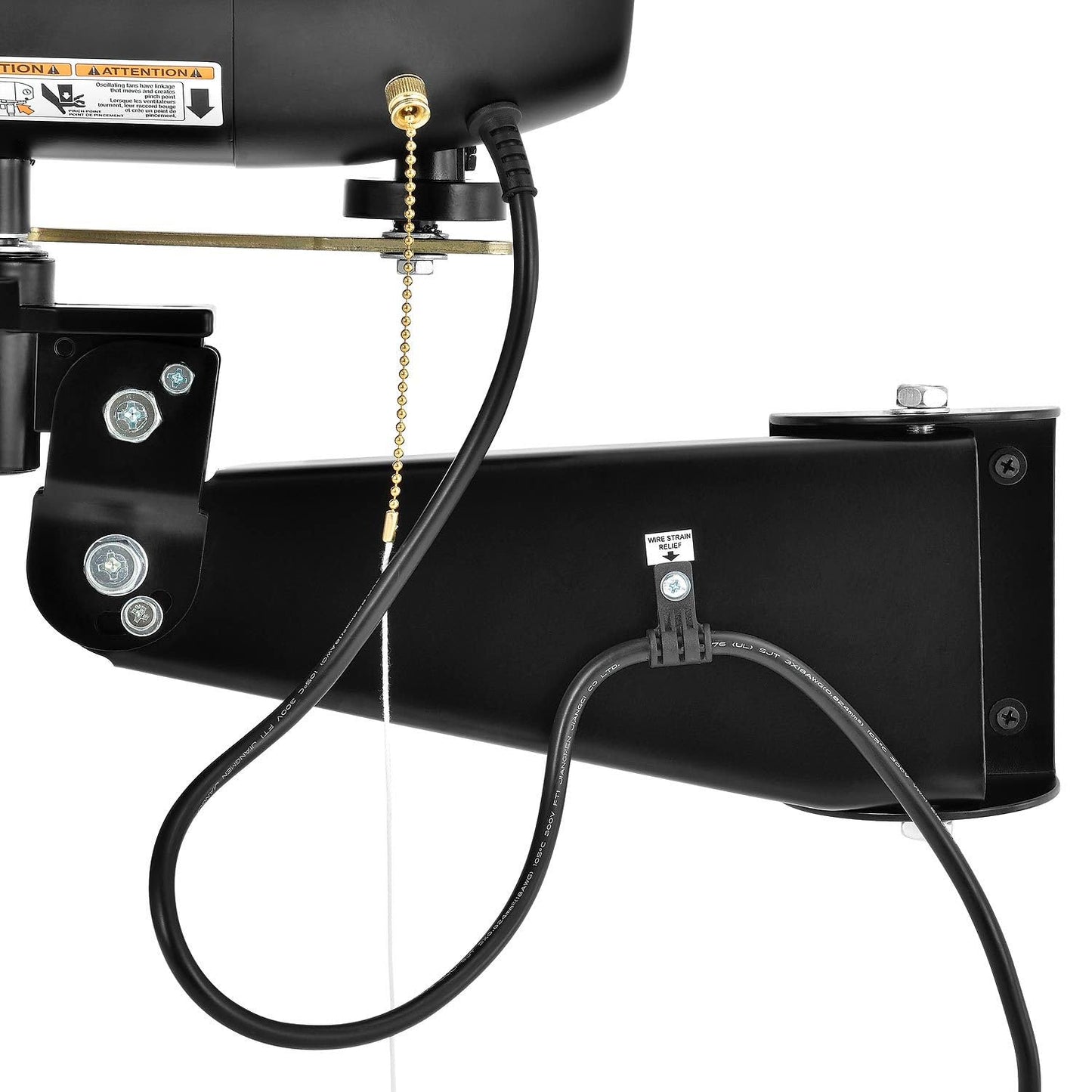 Global Industrial Deluxe Wall Mount Fan, 30" Diameter, Fixed and Oscillating Head, 3 Speed, 10,000 CFM at 1100 RPM, 1/2 HP, Tilting Head, For Indoor Use Only