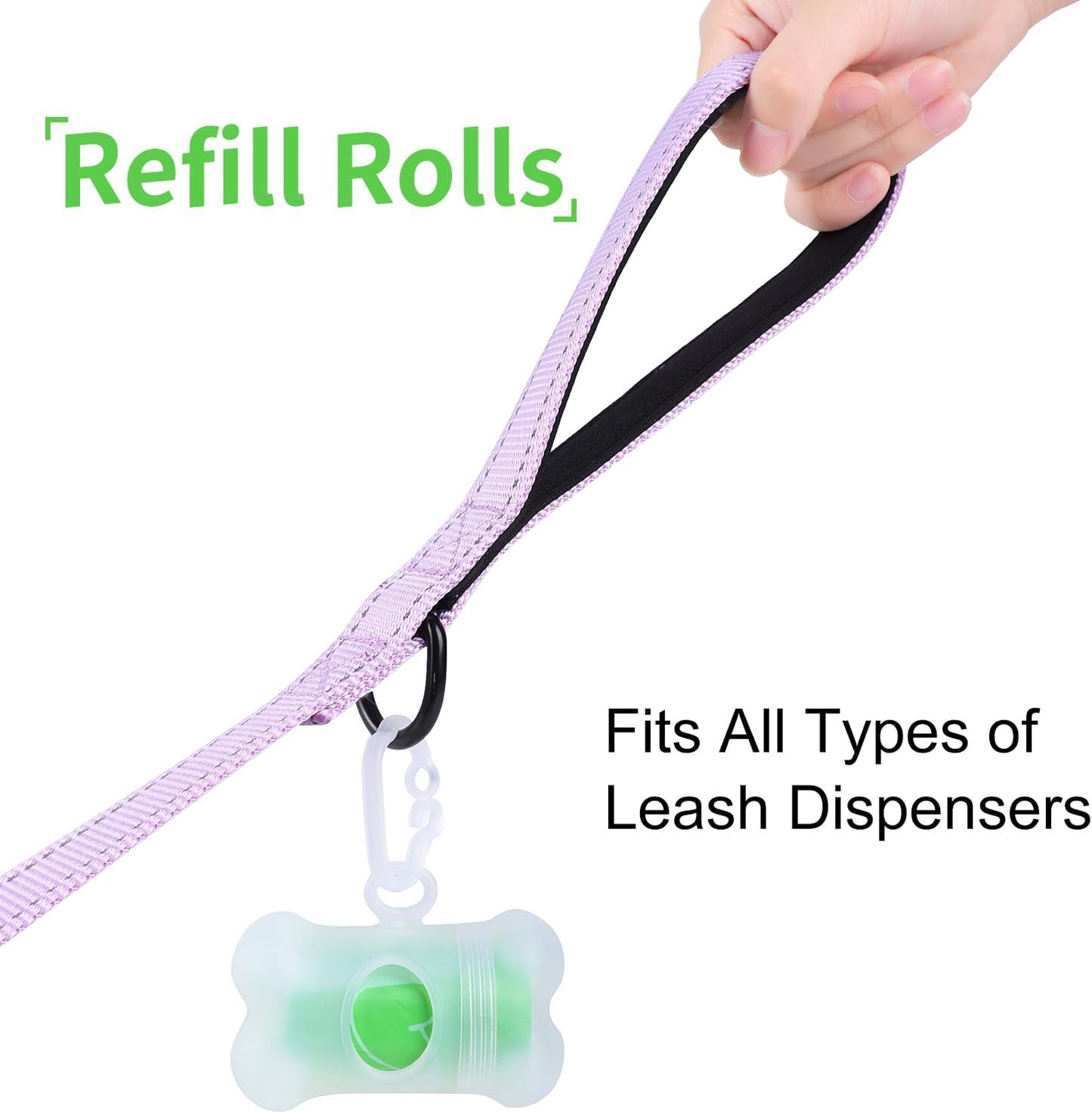 ECO-CLEAN 360 Count Dog Poop Bags with Dispenser, Leak-Proof, Unscented, 0.2 Ltr Capacity, Indoor/Outdoor Use