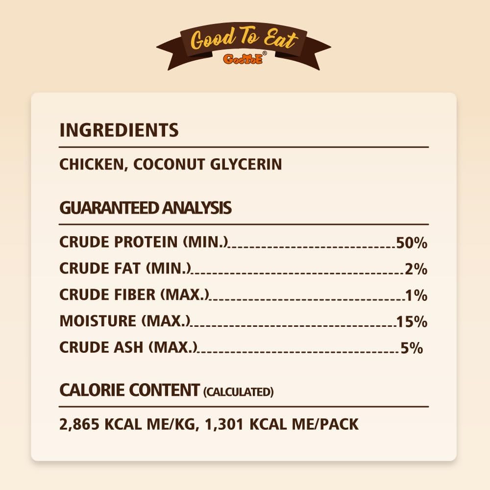 Gootoe Soft Chicken Jerky Cuts 1 lb, Dog Treats, All Natural, Hypoallergenic & Grain-Free, High-Protein, Healthy & Easily Digestible, Soft Texture, Resealable