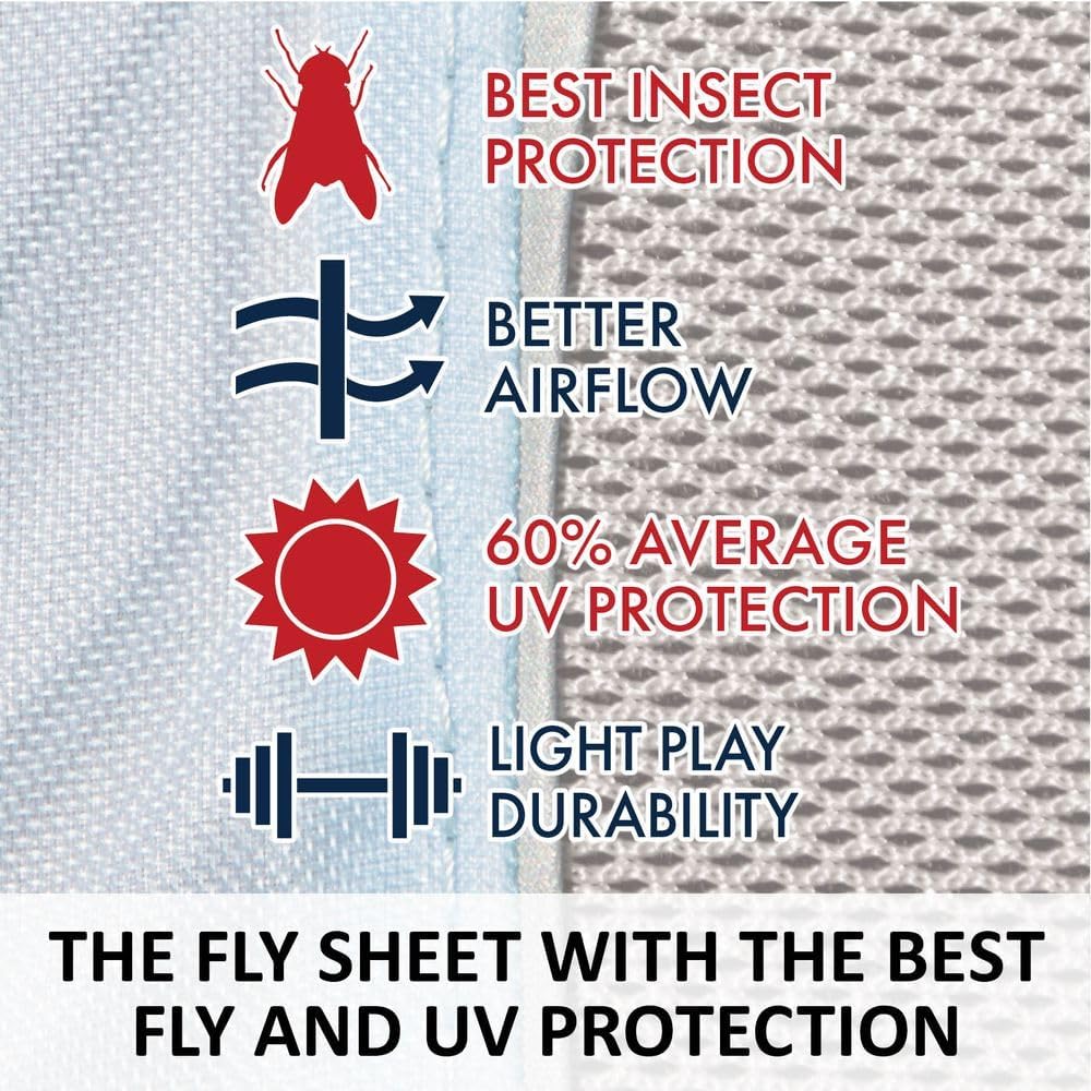 Schneiders Adjusta-Fit Mosquito Mesh Hybrid II Horse Fly Sheets | Ultimate Insect & UV Protection for Equine Comfort