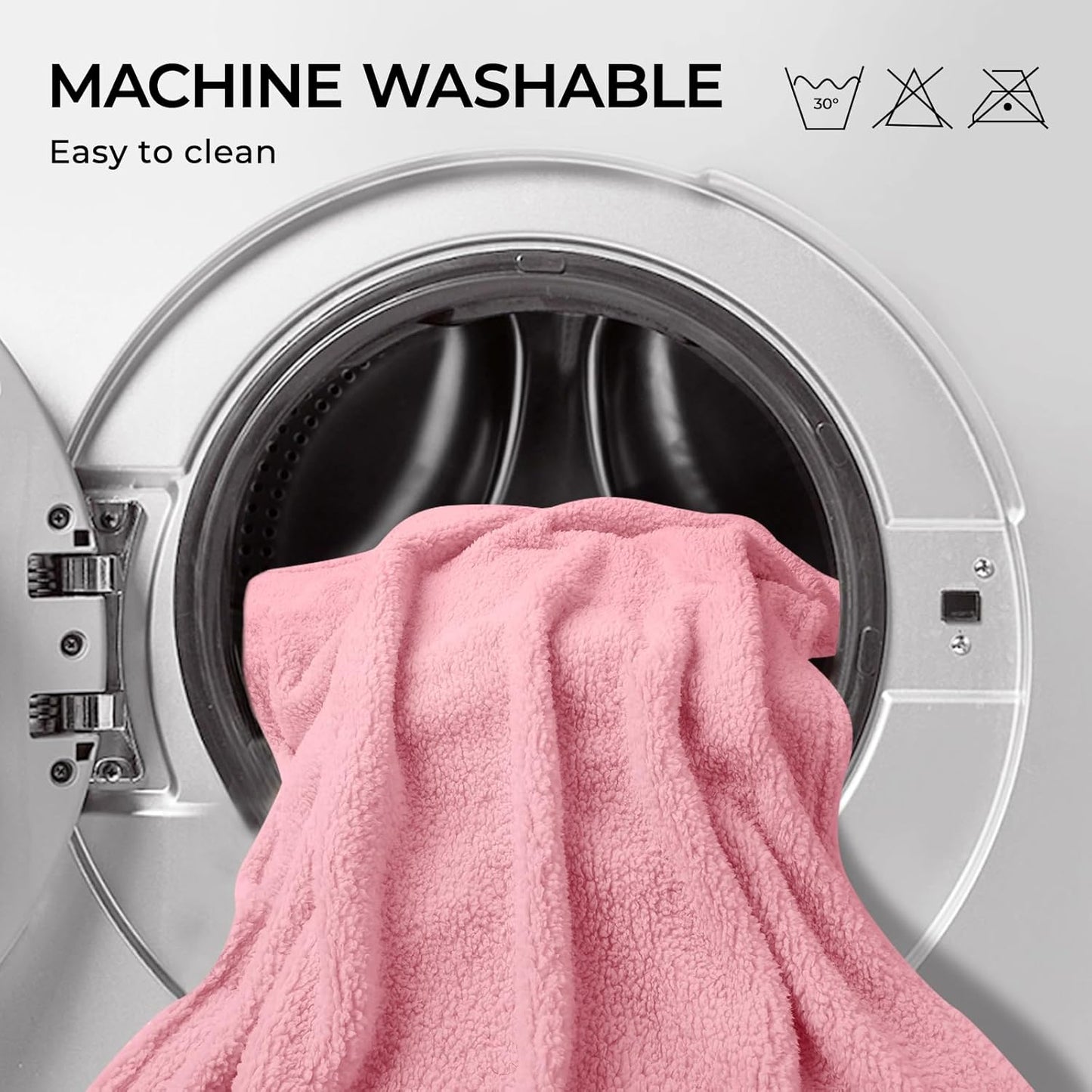 Luciphia 1 Pack 3 Calming Dog Blanket Fluffy Premium Fleece Pet Blankets Soft Sherpa Throw for Dogs Puppy Cat Pink Medium (30" x20")