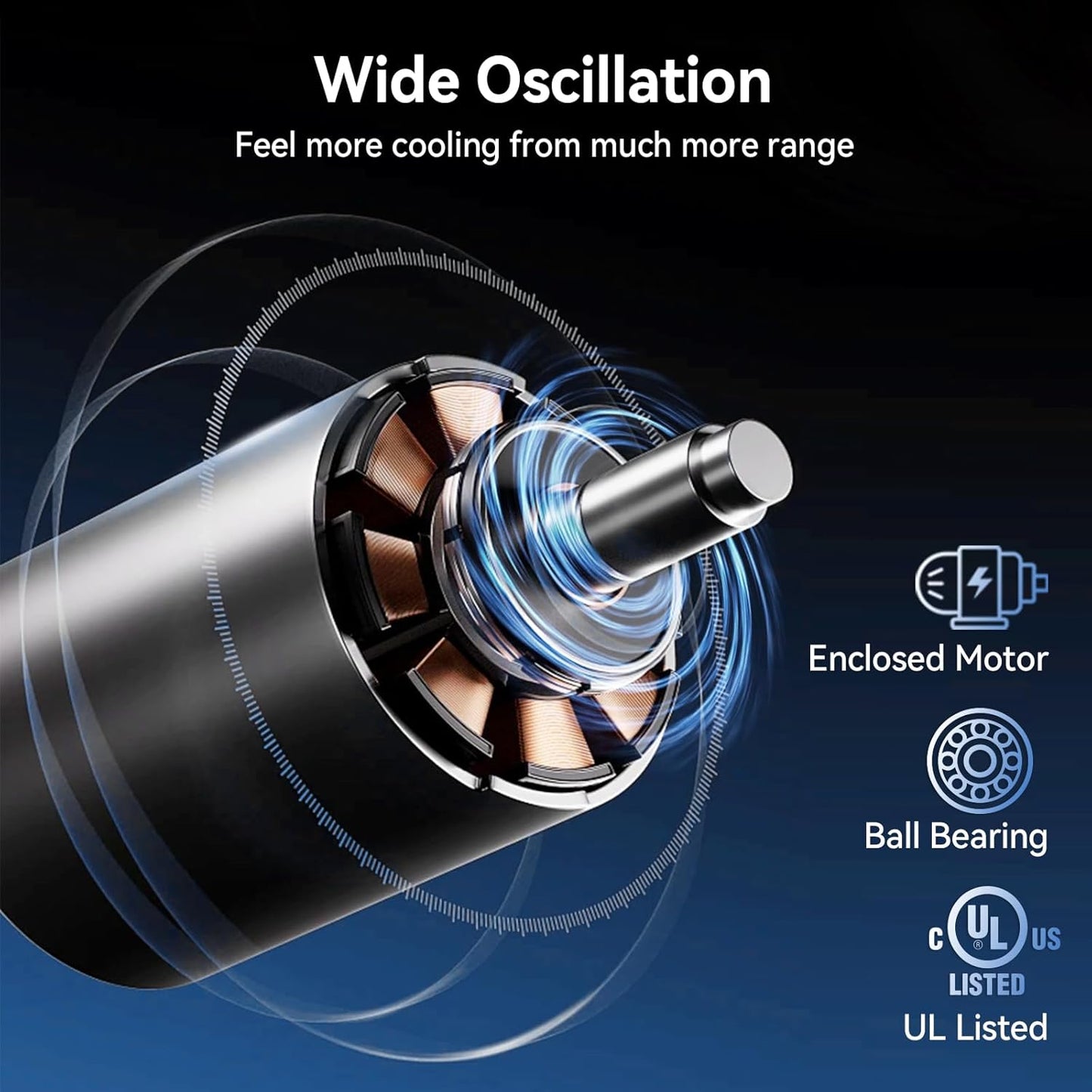 30 Inch Industrial Wall Mount Fan Oscillating, 8900 CFM Commercial Metal Wall Fans with Poweful Motor, 3 Speed, Heavy Duty Construction Indoor for Warehouse, Workshops, and Garage, UL Listed