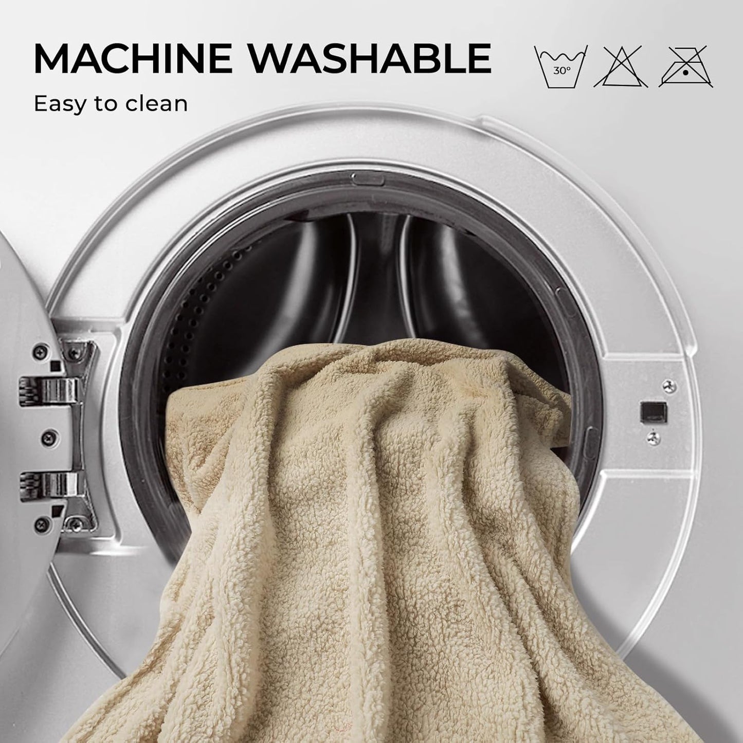 Luciphia 1 Pack 3 Calming Dog Blanket Fluffy Premium Fleece Pet Blankets Soft Sherpa Throw for Dogs Puppy Cat Grey/Beige/HazeBlue Small (23" x16")