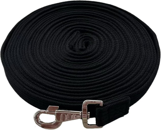 Premium Horse Training Lunge Line with Alloy Trigger Buckle for Accurate Equestrian Training of 26 Foot (8 Meters)