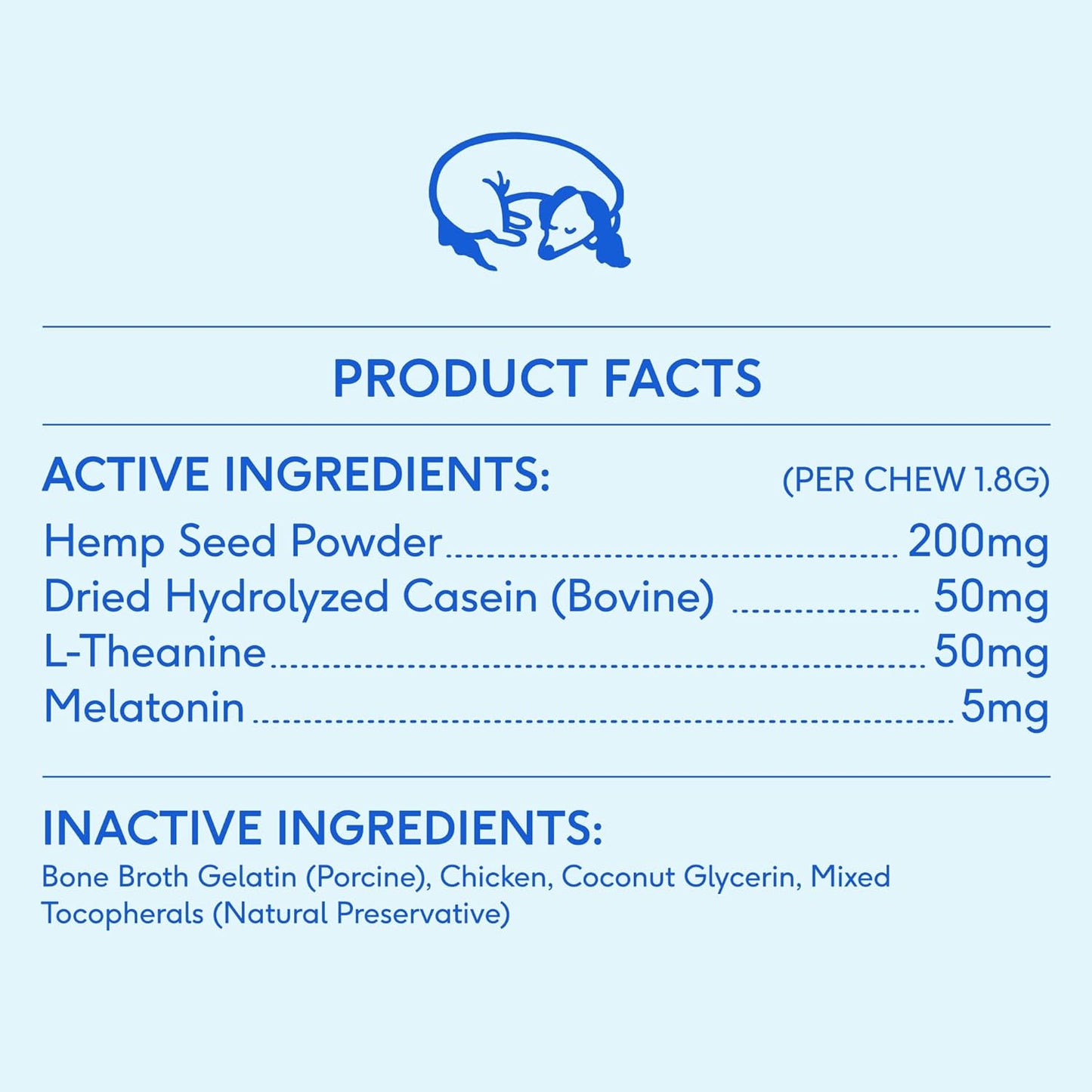 Native Pet Calming Chews for Dogs - Melatonin for Dogs Anxiety Relief - Grain Free All Natural Hemp Calming Treats & L-Theanine Helps Manage Stress & Separation Anxiety - Puppy Sleep Aid - 60 Chews