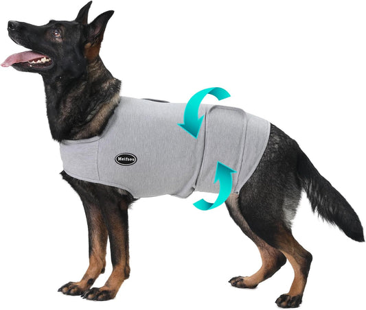 Dog Anxiety Vest, Skin-Friendly Thunder Jacket for Dogs, Dog Calming Shirt for Thunder, Fireworks, Vet Visits and Separation - Keep Pet Calm Without Medicine & Training, Anti Anxiety for Dogs