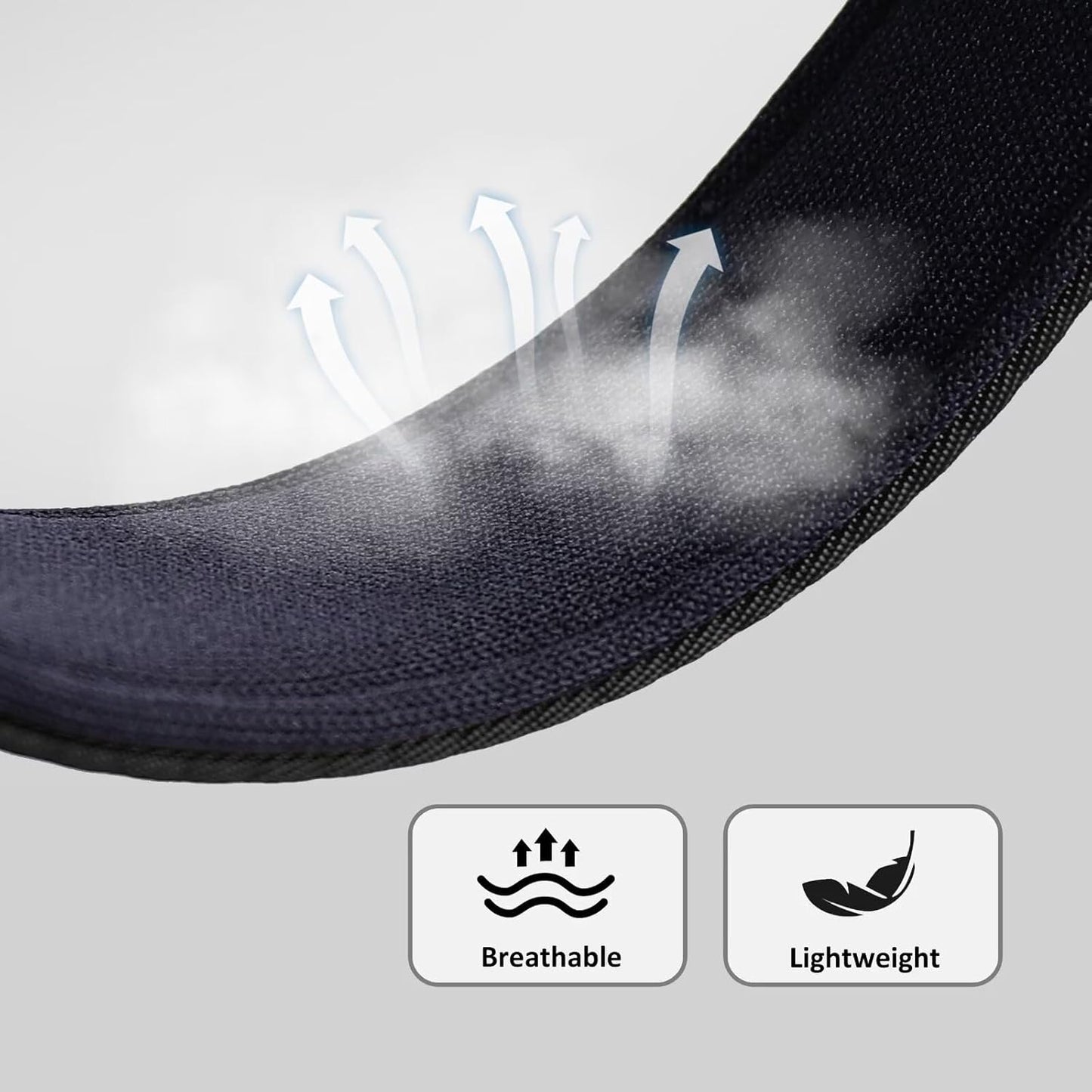 Didog Soft Padded Dog Collars for Medium Dogs, Colorful and Durable Dog Collar with Quick Release Buckle, Light and Breathable for Daily Walking, Black, M