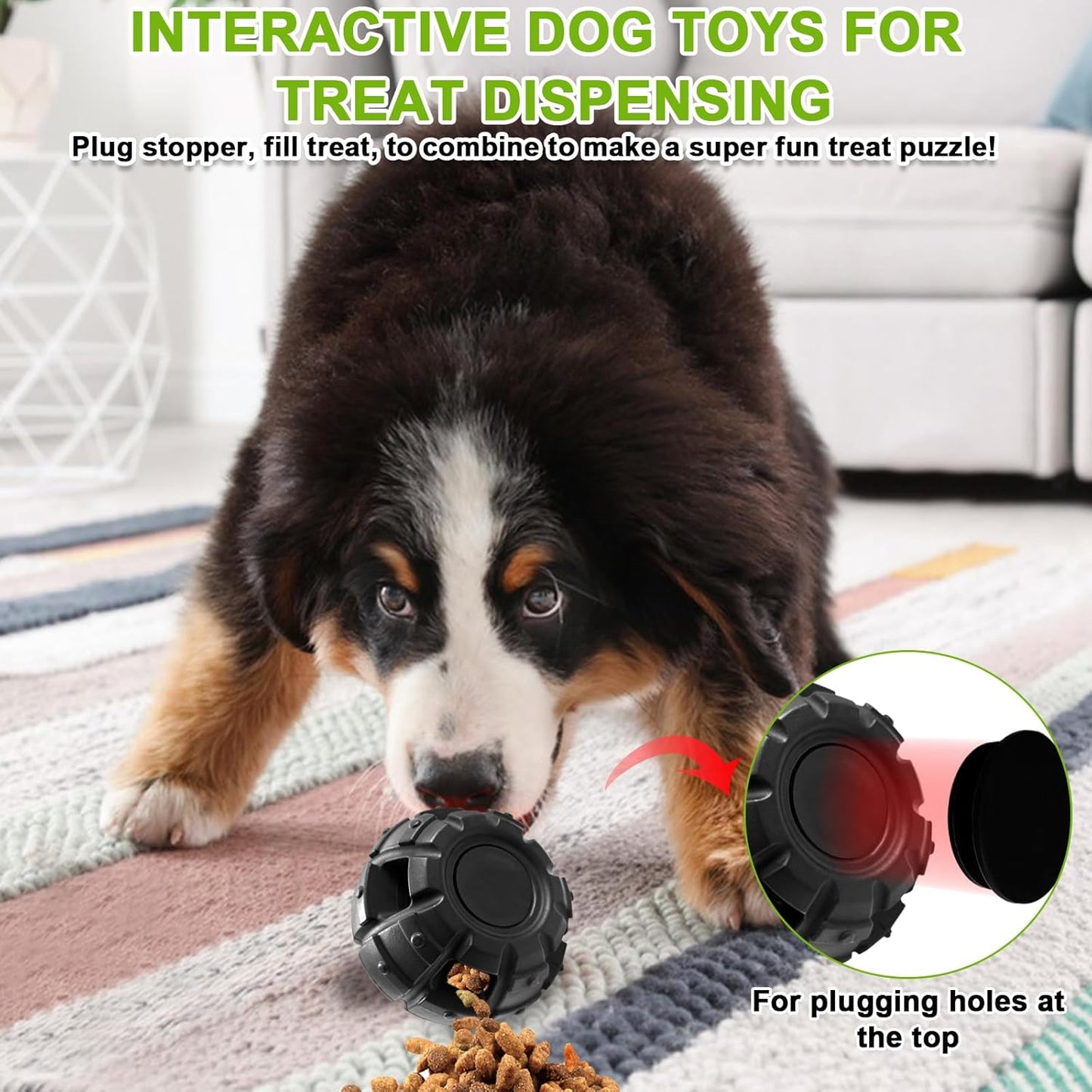 Yipetor Power Chewer Dog Toys - Long-Lasting, Easy to Clean, Treat Dispensing Puzzle Toys for Small Dogs (Summer Medium)
