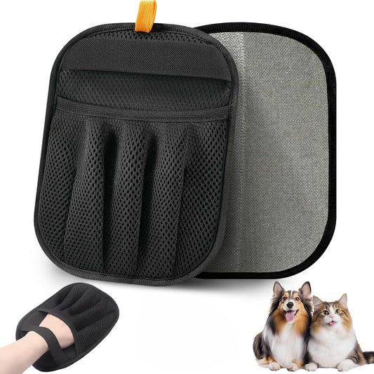 Pet Hair Removal Glove for Cats & Dogs, Upgraded Five-Finger Electrostatic Pet Hair Gloves, Reusable Magic Brush Pet Hair Remover Tool for Laundry, Couch, Carpet, Car Seat