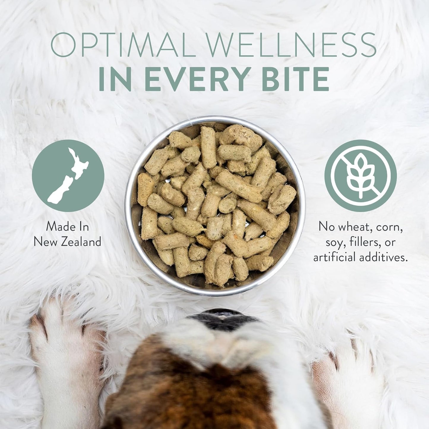 WOOF Freeze Dried Dog Food - Wild Brushtail Recipe, High Protein Dog Treats, Dog Food Toppers & Meals, 2.2 lb