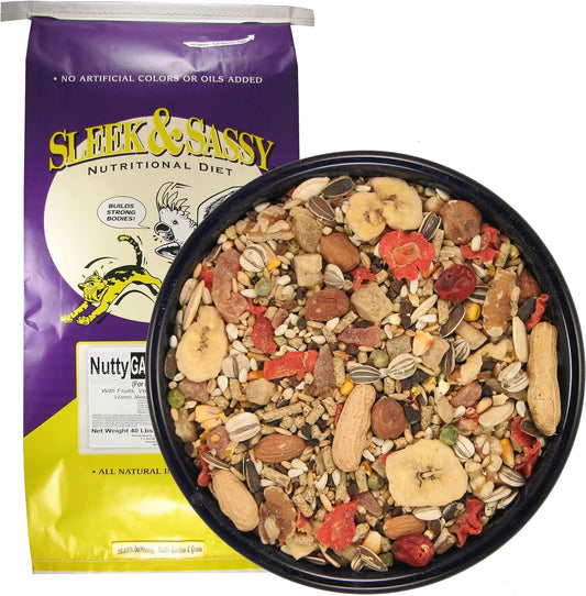 SLEEK & SASSY Nutty Garden & Grain Parrot Food (40 lbs.)