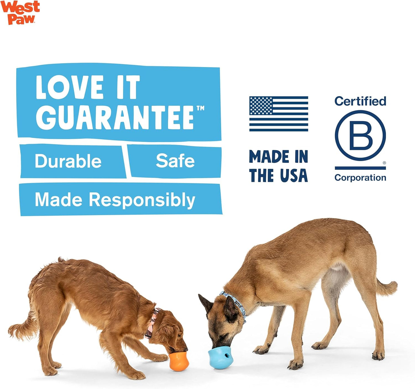 WEST PAW Zogoflex Limited Edition Toppl Treat Dispensing Dog Toy Puzzle – Interactive Chew Toys for Dogs – Dog Toy for Moderate Chewers, Fetch, Catch – Holds Kibble, Treats, Large 4", Bubblegum