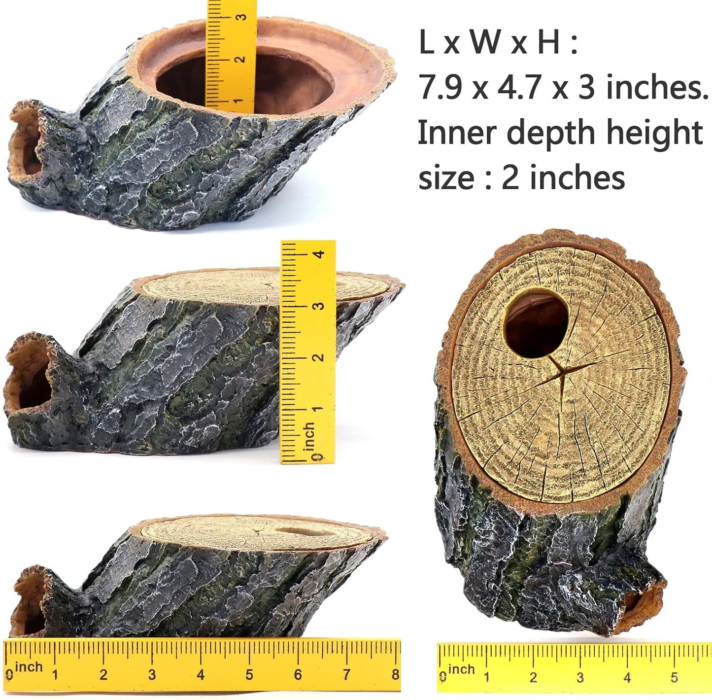 Snake Hide and Basking Tree Roots Cave for Terrariums, Available for Climbing and Hiding Spots for Reptiles, Amphibians, and Small Animals, Corn Snake, Small Gecko