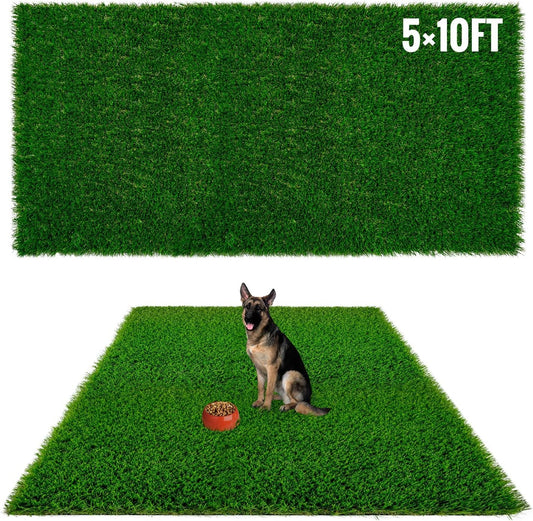 Fake Grass for Dogs to Pee on, Artificial Grass for Dogs , Dog Pee Pads Extra Large, Outdoor Grass Mats, Washable, 5x10FT Puppy Potty Training Rug, Strong Permeability, Washable