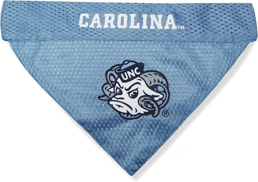 Pets First NCAA Reversible Bandana. North Carolina Tar Heels Sports Fan Pet Bandana Large/X-Large, Home & Away!
